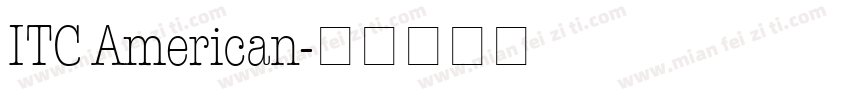 ITC American字体转换
